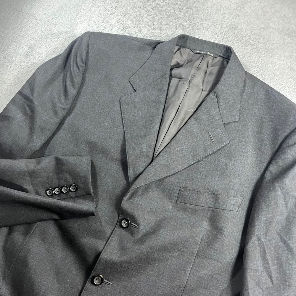 Canali Exclusive Collection Super 150s Wool Blazer Charcoal Grey 52L IT 42L US